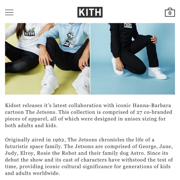 KITH X THE JETSONS child’s graphic tee - Picture 4 of 6